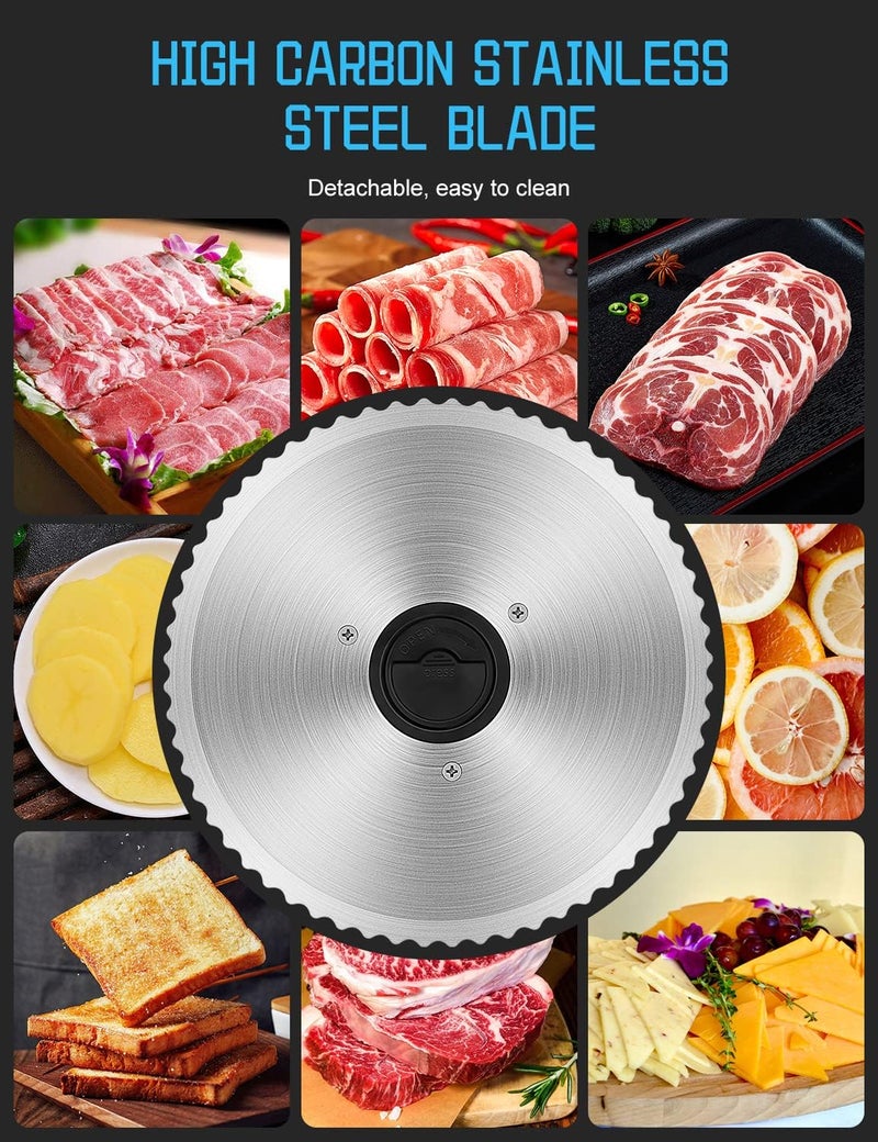TOKASS Meat Slicer Blade 7.5 Inch Stainless Steel Serrated Round Blade Only For Meat Slicer - Image 2