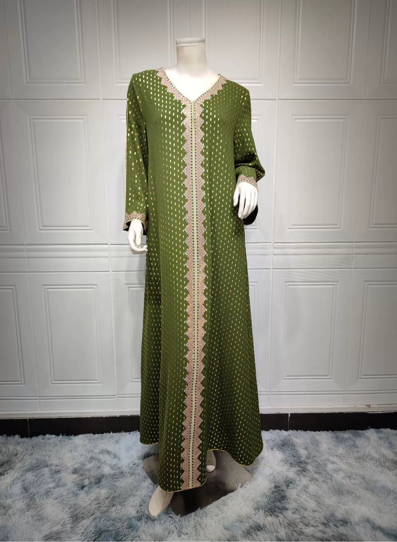 general AB146 Middle Eastern Women's 2065 Summer Embossed Robe Dress - Image 1