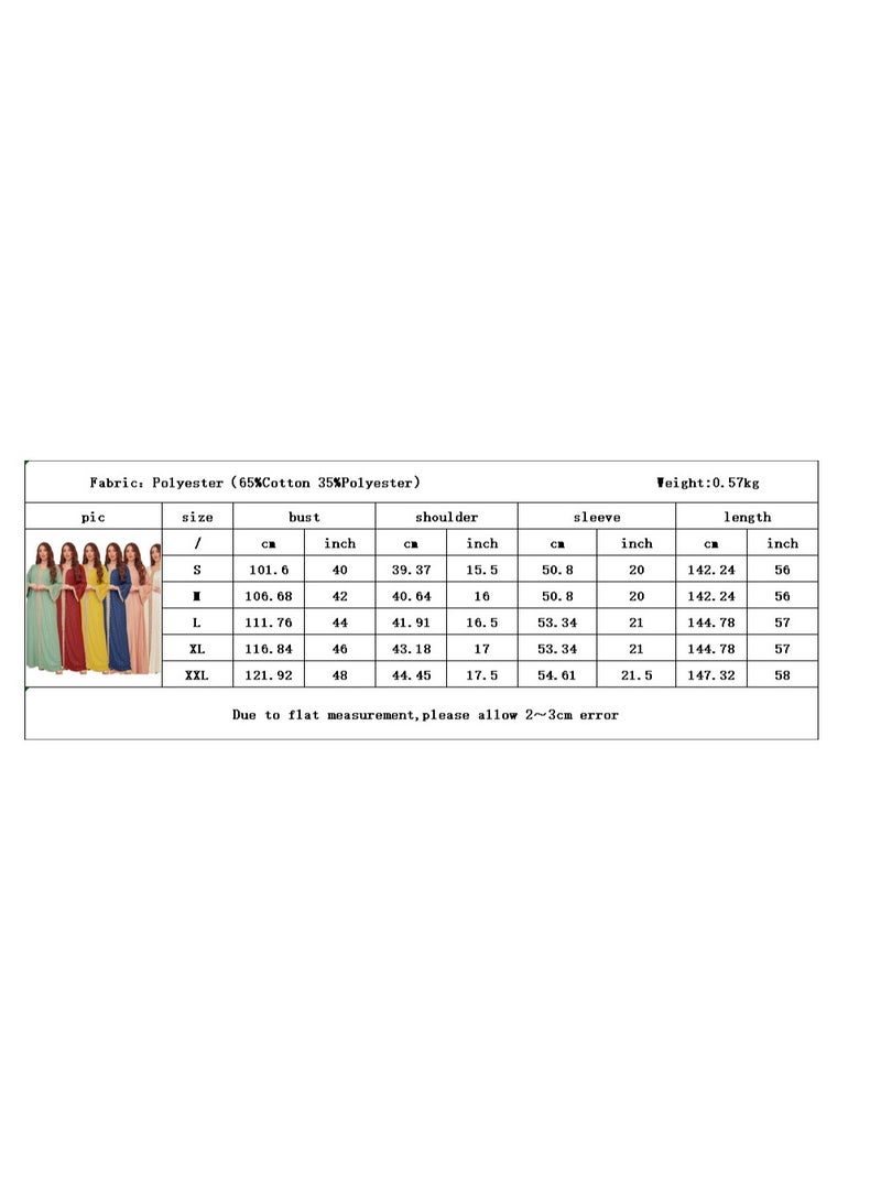 general AB146 Middle Eastern Women's 2065 Summer Embossed Robe Dress - Image 3