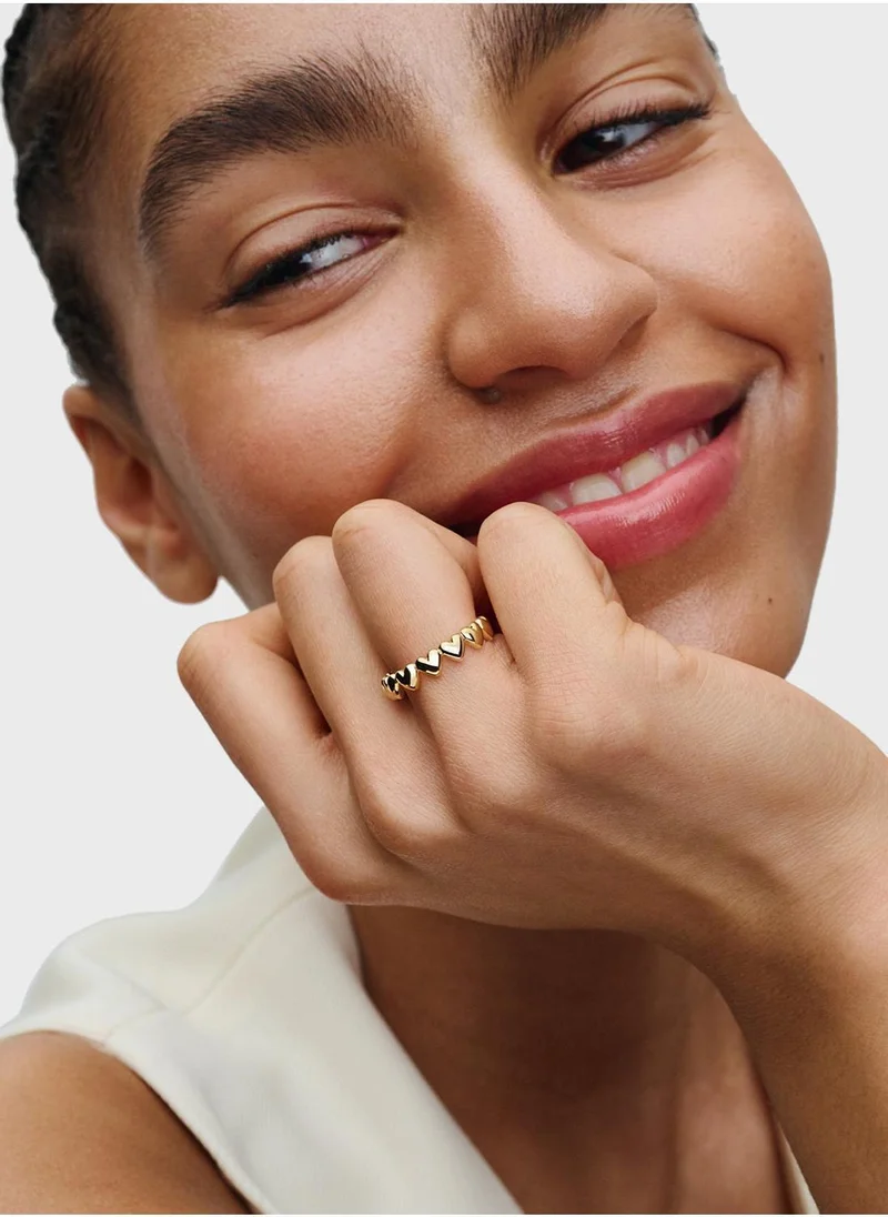 PANDORA Row of Hearts Ring