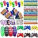 Moncinday 134 Pcs Video Game Party Favors Includes Video Game Slap Bracelet Keychain Stamper Whistle Mesh Bag Card Stickers Tattoos for Kids Gaming Party Favors Birthday Goodie Bag Fillers - Image 2