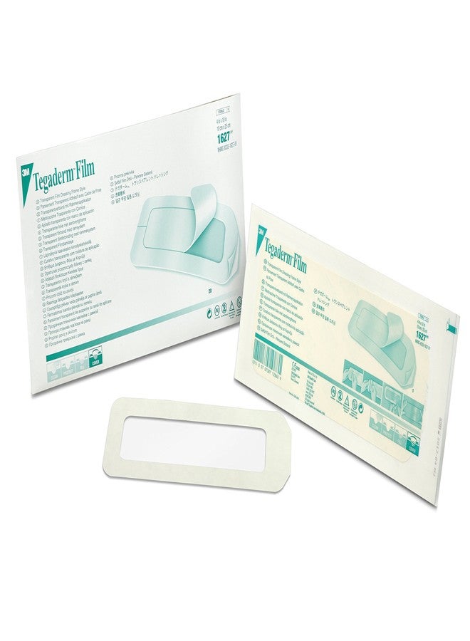 Tegaderm 3M™ Tegaderm™ Transparent Film Dressing Frame Style, 1627, 4 in x 10 in (10 cm x 25 cm), 20/ct 4ct/Case - Image 1