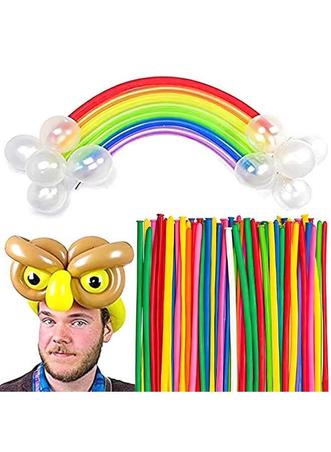 Koogel 400PCS 260Q Twisting Animal Balloons Assorted Color Thickening Latex Twisting Modeling Long Magic Balloons for Animal Shape Weddings, Birthdays Clowns, Xmas Presents - Image 3