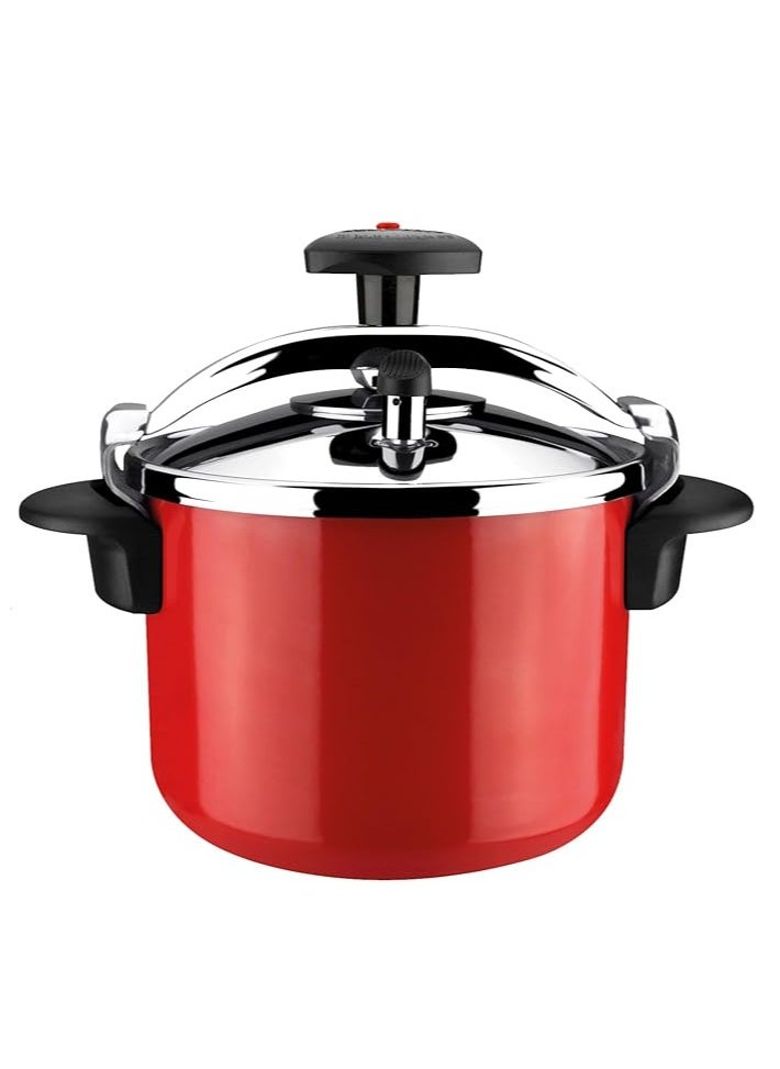 Magefesa Castell Roja 6L Pressure Cooker – Durable Stainless Steel, Fast Cooking, Red Finish  - Image 1