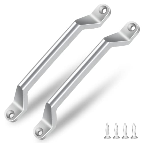 ESUDNT RV Grab Door Handle, Heavy Duty 304 Stainless Steel Metal for Camper, Trailer, Cargo Trailer, Motor Home, Boat, Automotive, Cart (2 Pack, Come with Screws) - Image 1