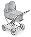 Badger Basket English Style Doll Stroller Adjustable Canopy Classic Doll Pram Fits 18 to 22Inch Dolls Durable Pretend Play Toy with Smooth Wheels for Kids Navy - Image 3