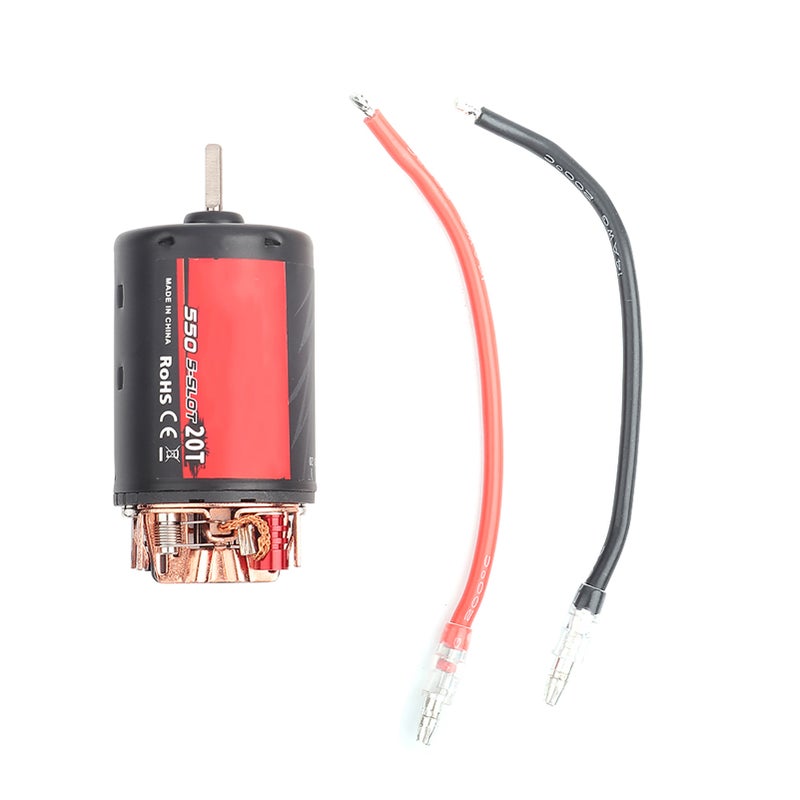 RC Crawler Brushed Motor: 1/10 Scale, 37-52A Current, 8000±12% RPM - Excellent Heat Dissipation, Easy Programming - Durable Replacement Accessory for 1/10 RC Crawler Enthusiasts - Image 1