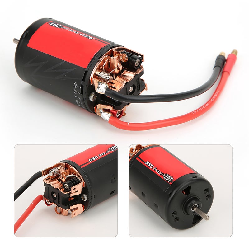 RC Crawler Brushed Motor: 1/10 Scale, 37-52A Current, 8000±12% RPM - Excellent Heat Dissipation, Easy Programming - Durable Replacement Accessory for 1/10 RC Crawler Enthusiasts - Image 4