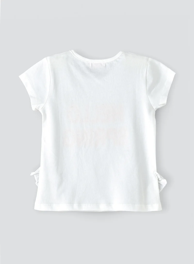 جيلين Sunshine Squad: Girls' Breezy Cotton Tees Playful Prints & Summer Fun