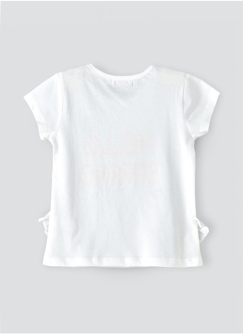 Jelliene Sunshine Squad: Girls' Breezy Cotton Tees Playful Prints & Summer Fun  - Image 2