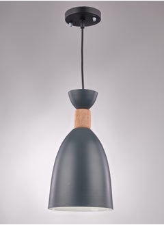 نجفة شوب دلايه مودرن رمادي 1 لمبه  - Image 1