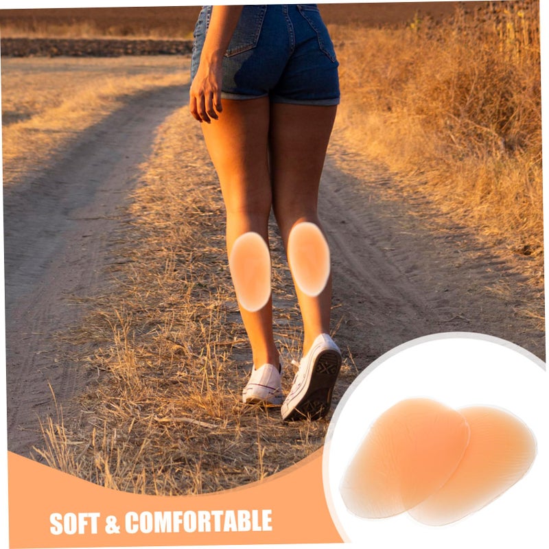 Silicone Calf Support Pads For Women Leg Correction Adhesive Beige - Image 5