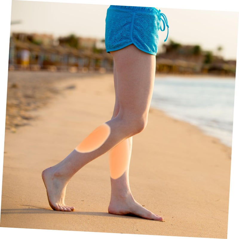 Silicone Calf Support Pads For Women Leg Correction Adhesive Beige - Image 3