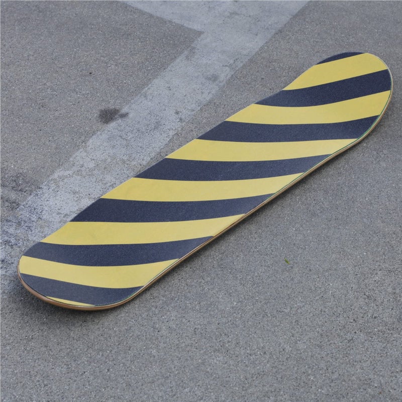Turbo 9 X 33 Inch Skateboard Grip Tape Sheet Caution Stripes - Image 3