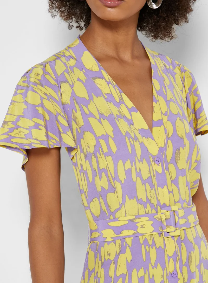 French Connection Islanna Printed Shirt Dress