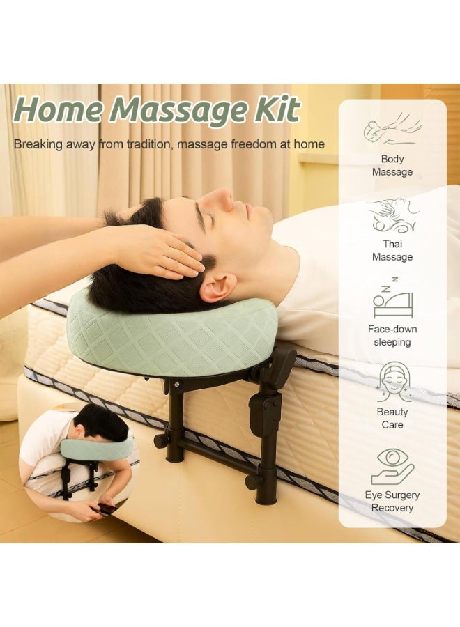 NANAO Massage Headrest for Bed, Adjustable Massage Face Cradle at Home, Portable Massage Table Kit for Sleeping Mattress, Face Down Pillow After Eye Surgery - Image 2