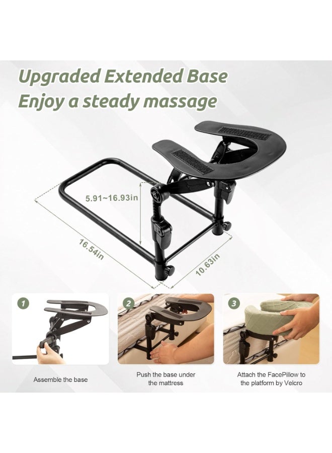 NANAO Massage Headrest for Bed, Adjustable Massage Face Cradle at Home, Portable Massage Table Kit for Sleeping Mattress, Face Down Pillow After Eye Surgery - Image 3