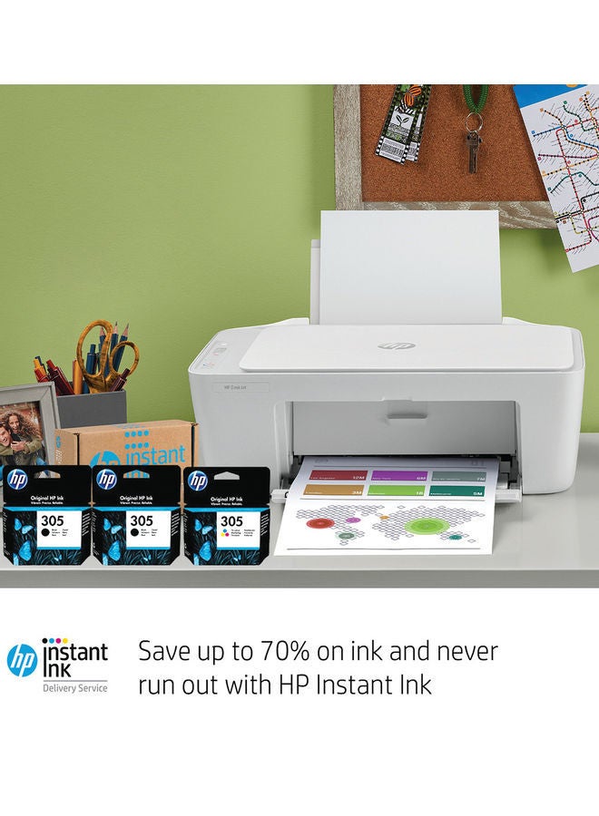 HP Pack of 3 (2-Piece 305 Black and 1-Piece 305 Tri-Colour) Original Ink Cartridge for Printer Multicolour - Image 3