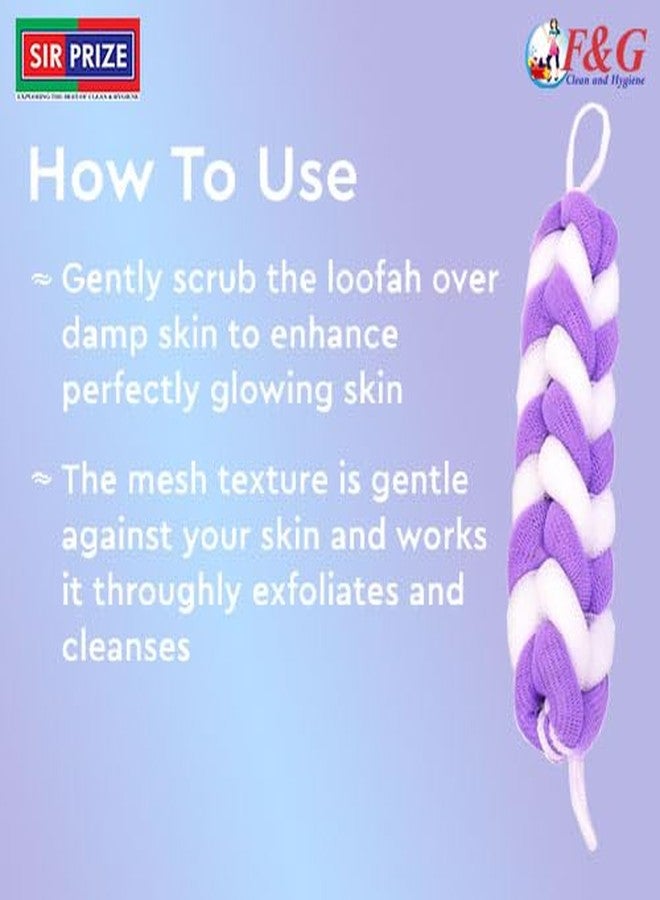 Sir Prize Hanging Bath Shower Long Loofah Sponge Pouf Body Scrubber Exfoliator| Bathing Long Loofah for Men and Women| Ultra Soft Bath Sponge Loofah/Scrub (pack of 2) - Image 2