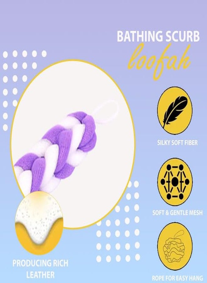 Sir Prize Hanging Bath Shower Long Loofah Sponge Pouf Body Scrubber Exfoliator| Bathing Long Loofah for Men and Women| Ultra Soft Bath Sponge Loofah/Scrub (pack of 2) - Image 5