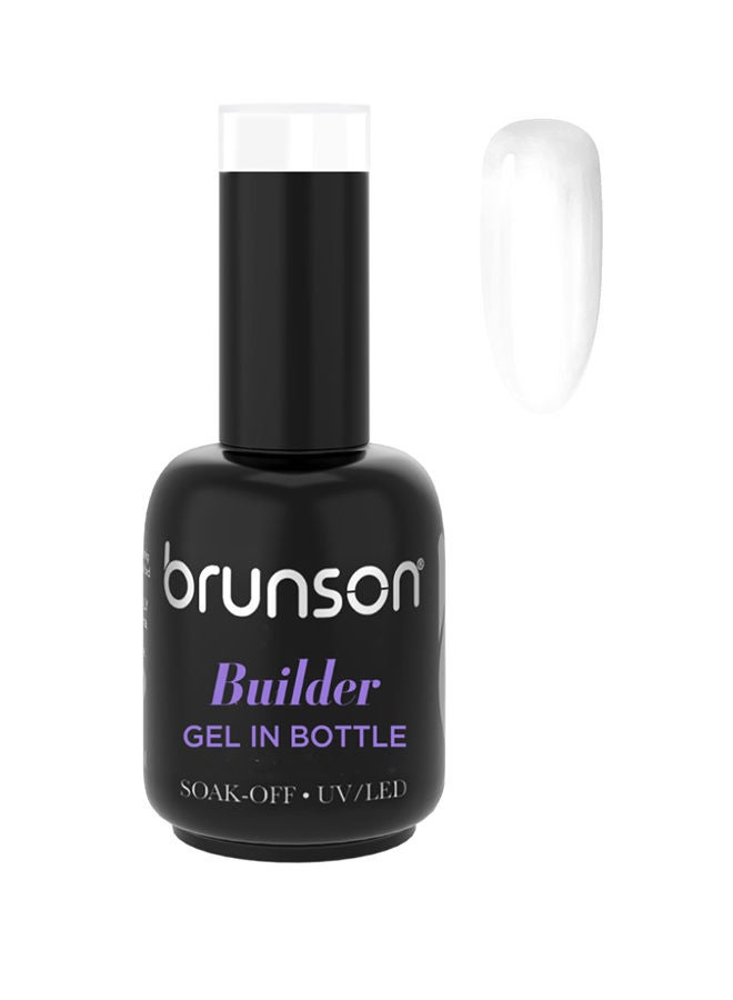 brunson Builder Gel BIAB 10in1 Builder Gel In A Bottle 18ml Soak Off UV LED Hard Gel for Nail extension Builder Base Gel Nail Polish for Long lasting Fake Nail Extension Nail Art Strong Nails Tips