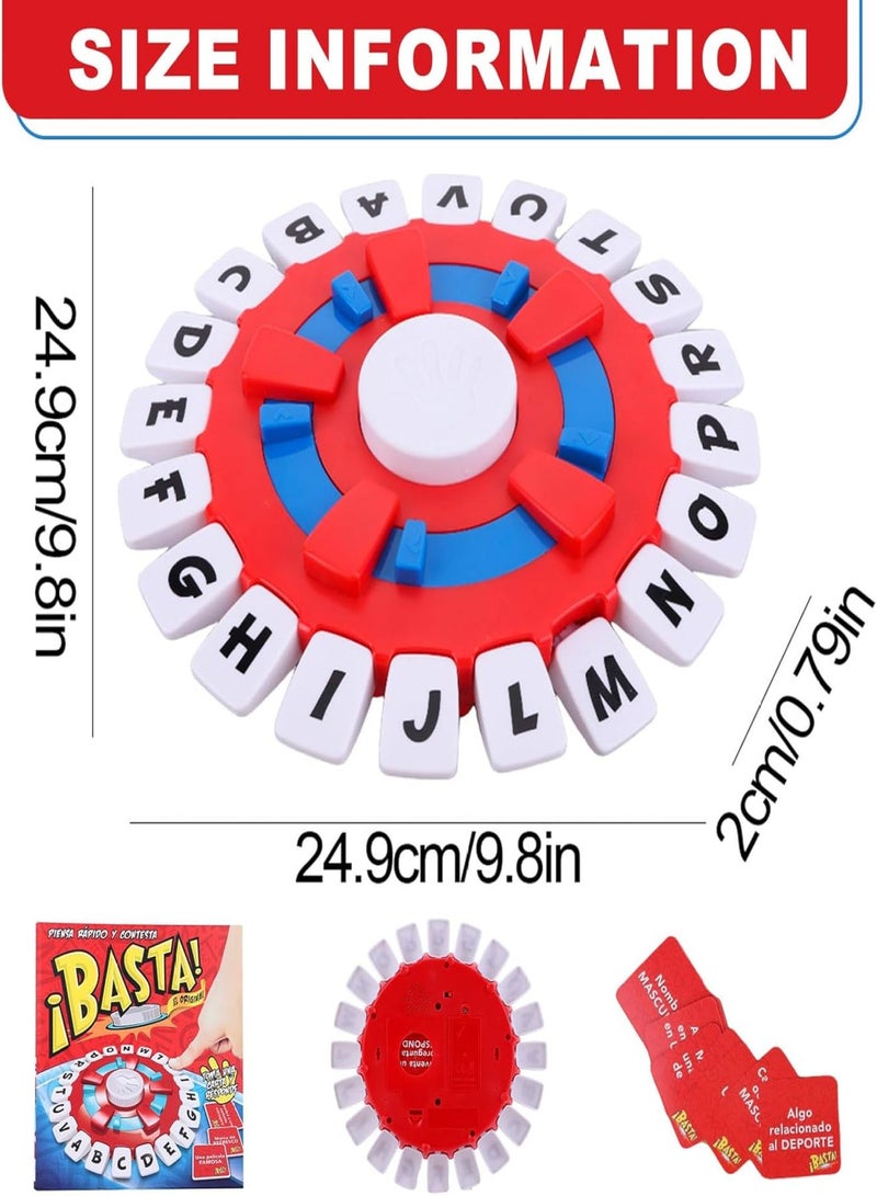 لعبة لوحية، لعبة لوحية بسيطة، لعبة تعليمية تفاعلية، لعبة ألغاز تعليمية، لعبة لوحية سريعة الوتيرة للعائلة والحفلات للأطفال والكبار، لون أحمر - Image 5