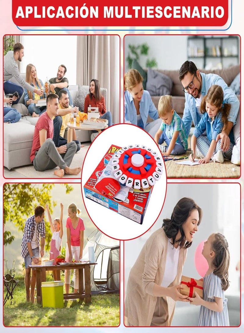 لعبة لوحية، لعبة لوحية بسيطة، لعبة تعليمية تفاعلية، لعبة ألغاز تعليمية، لعبة لوحية سريعة الوتيرة للعائلة والحفلات للأطفال والكبار، لون أحمر - Image 4