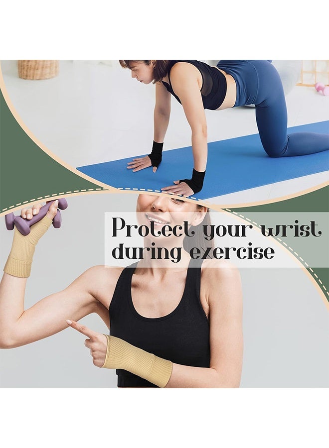 ساوث مون 4 PCS مسمار الإبهام، كيس ضغط الرسغ المرنة مع وسادات الجيل، رسغ قابل للتنفّس، مسمار الإبهام للرياضة تخفيف الألم التهاب الأوتار - Image 5