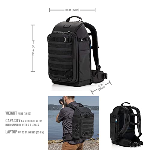 Tenba Axis v2 20L Camera Backpack for DSLR and Mirrorless cameras and lenses plus a 14-inch laptop – Black (637-754) - Image 2