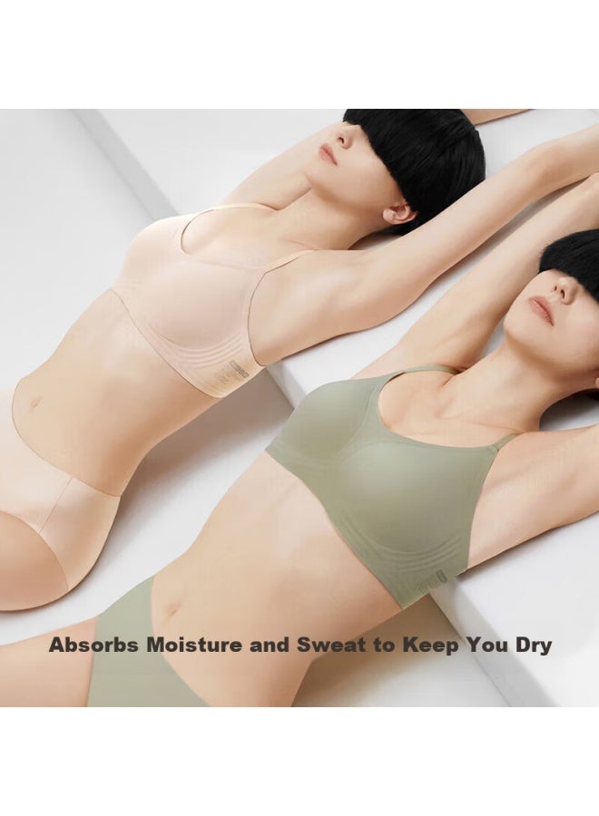 Bananain Jiaonei Jiaojia Cup Soft Support Women's Bra, Wireless, Side Support, Push-up, Small Breast, Seamless, Breathable, Summer Brassiere - Image 1
