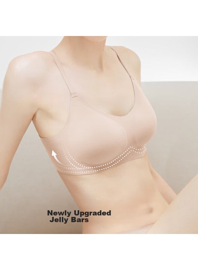 Bananain Jiaonei Jiaojia Cup Soft Support Women's Bra, Wireless, Side Support, Push-up, Small Breast, Seamless, Breathable, Summer Brassiere - Image 4