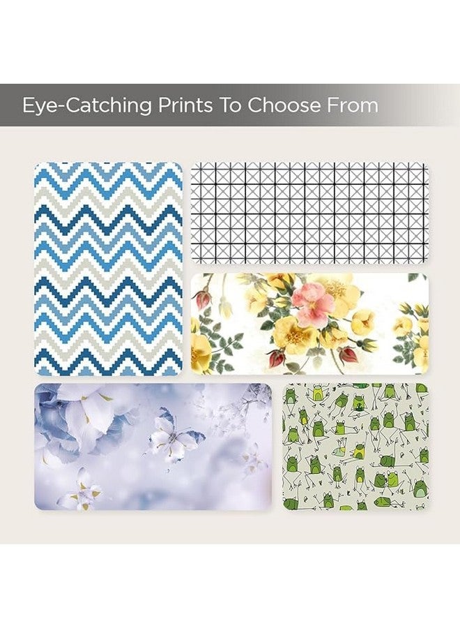 Kuber Industries Kuber Industries Shower Curtain & Bathroom Mat Set | Shower Curtain-Bath Mat-Toilet Mat Combo Set | Non-Slip Bathroom Accessories for Home | YF6-3T | Set of 3 | Multicolor - Image 5