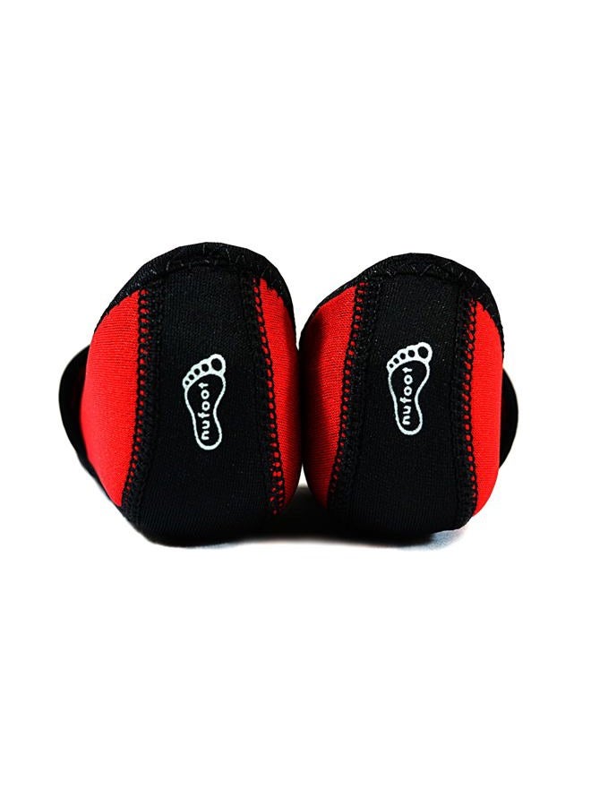 Nufoot Betsy Lou Women's Shoes, Foldable & Flexible Flats, Slipper Socks, Travel Slippers & Exercise Shoes, Dance Shoes, Yoga Socks, House Shoes, Indoor Slippers, Red, Small - Image 3