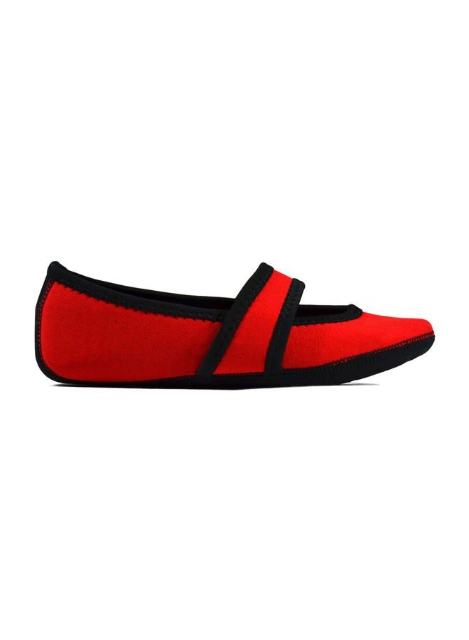 Nufoot Betsy Lou Women's Shoes, Foldable & Flexible Flats, Slipper Socks, Travel Slippers & Exercise Shoes, Dance Shoes, Yoga Socks, House Shoes, Indoor Slippers, Red, Small - Image 2