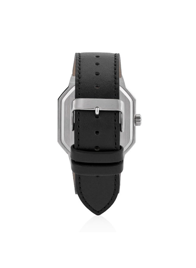 Casio Analog Men's Watch MTP-B195L-1AVDF, 46.5 mm Textured Black Dial - Image 3