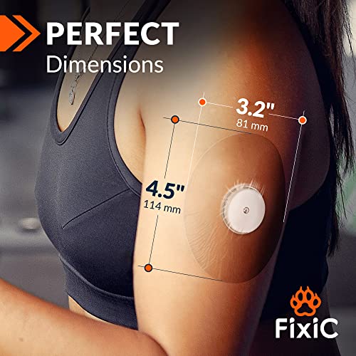 Fixic Freestyle Adhesive Patches 25 PCS – Good for Libre 1, 2, 3 & Plus – Enlite – Guardian – Waterproof Adhesive Bandages – Libre Covers – Pre-Cut Back Paper – Long Fixation for Sensor! (Transparent) - Image 4