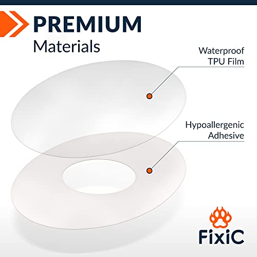 Fixic Freestyle Adhesive Patches 25 PCS – Good for Libre 1, 2, 3 & Plus – Enlite – Guardian – Waterproof Adhesive Bandages – Libre Covers – Pre-Cut Back Paper – Long Fixation for Sensor! (Transparent) - Image 3