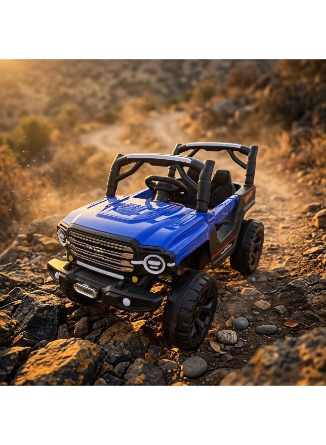 StarKids An electric car for children with a powerful 12-volt battery and dual motor system, equipped with a rocking function, Bluetooth technology, and full remote control. - Image 1