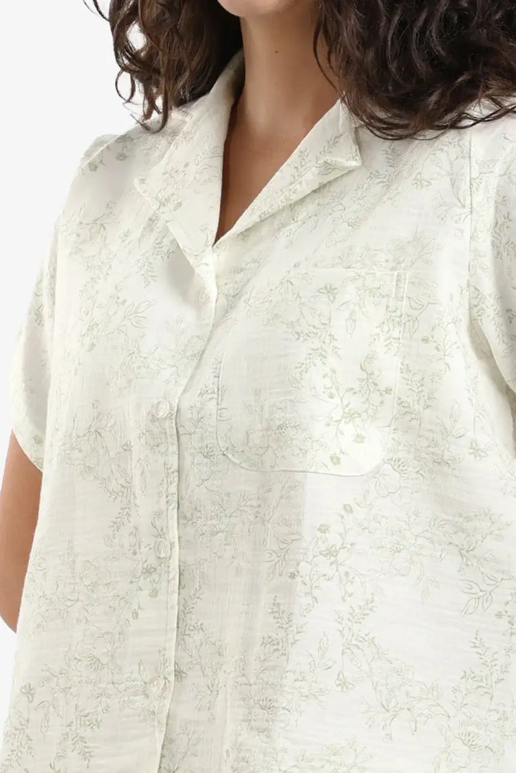 Carina Botanical Print Pyjama Set - Image 4