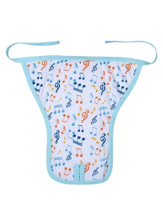Baby Cotton Nappiesmusic Printed Reusable Cushioned Nappy For Newborns And Infants (06 Months)