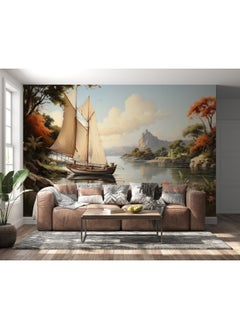 Home Gallery Adventure On Sea Mural  Fabric Wallpaper Covers An Area ​​Up To 4.2Mx3M With Adhesive  And Smoothing Tool  - Image 2