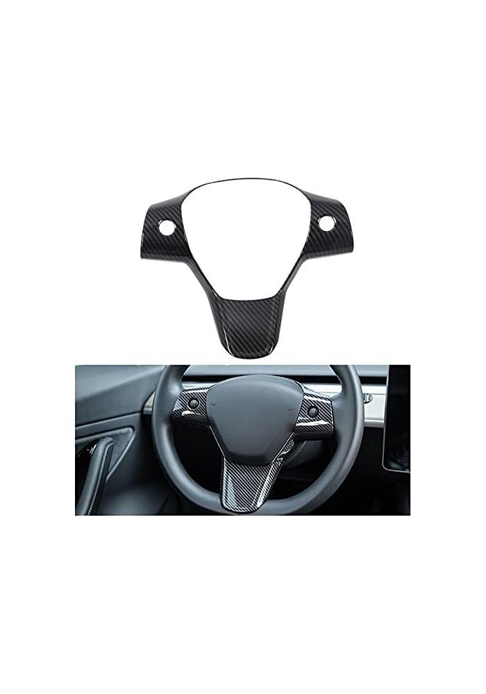 Wivplex Carbon Fiber Steering Wheel Cover for Tesla Model Y - Image 2