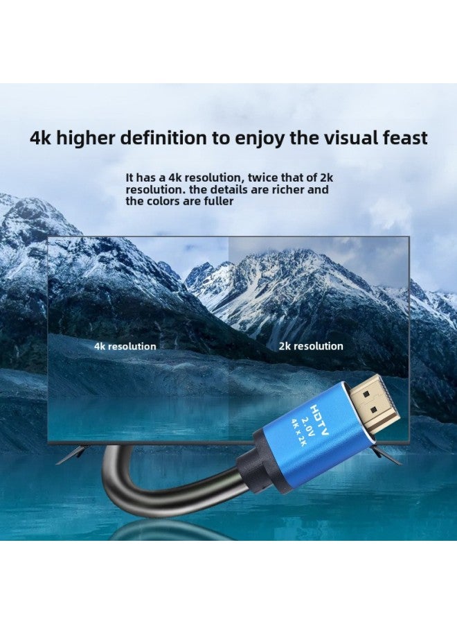 2.0 Version Hdtv Line 2K4K Computer TV Connection Monitor Projector Set Top Box HDTV Hd Line-Color:Hd Blue Shell 2.0-Line Length:20 M - Image 3