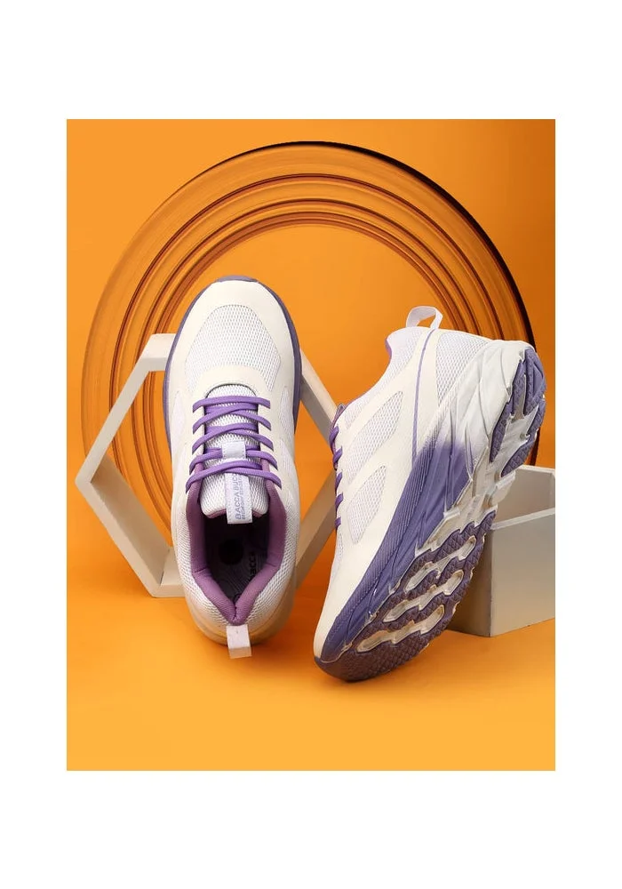 Bacca Bucci White Purple Sprint Mystique High-Performance Athletic Sneakers for Women | Best Price UAE
