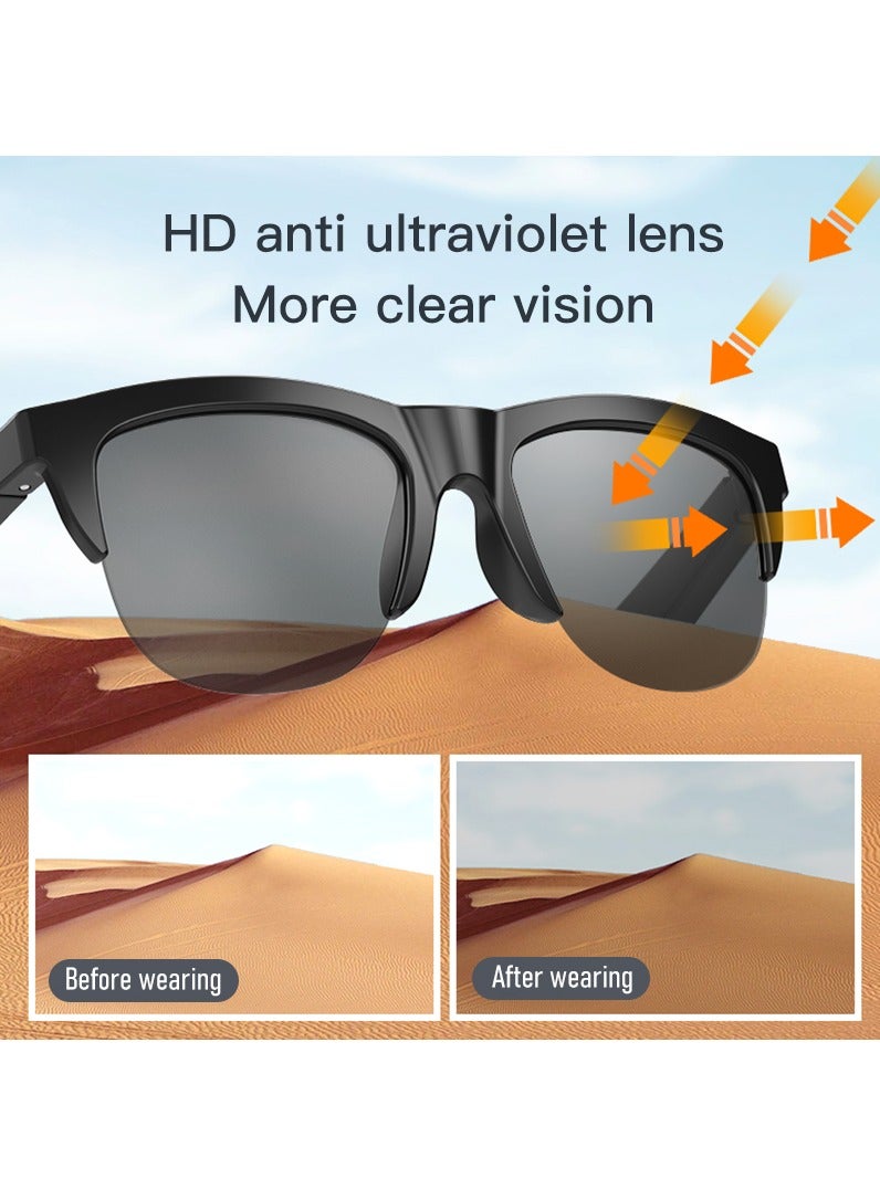 F06 Connected Bezel IP4 Waterproof Parasol Wireless Stereo Android Glasses With Bluetooth Headphones Sport Electric Scooter Men - Image 5