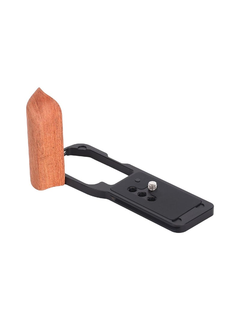 Ergonomic Wood Camera Handle Grip For ZR Holder Enhances Grips and Easy Battery Access