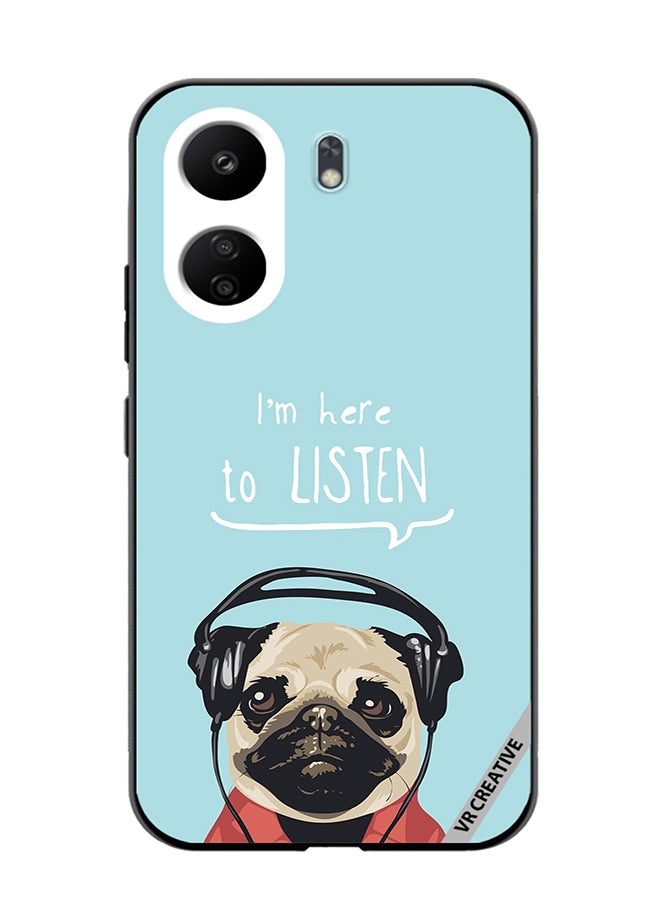 VR CREATIVE Protective Case Cover For Xiaomi Redmi 13C Pug Life Design Multicolour - Image 1