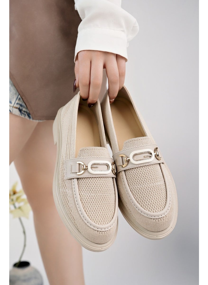 Sakura Metal Buckle Knitted Women's Loafer Casual Moccasin Shoes - pzsku/Z16EDF4B128A356245BCEZ/45/_/1741221202/66ea84fc-3f83-409f-b45e-d77dbd7d5a72