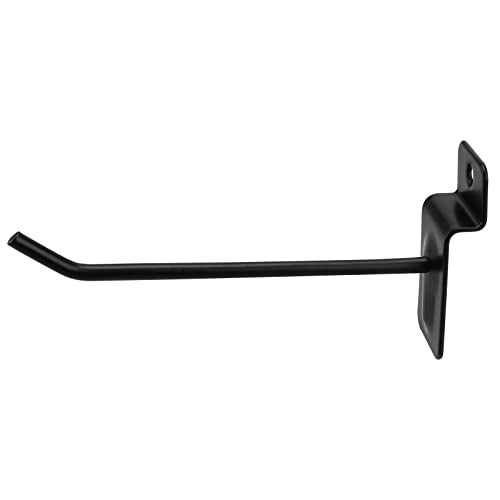 MUKLEI 100 PCS 4 Inch Slatwall Hooks, Slat Wall Gridwall Panel Slat Wall Hooks Slot Board Hangers Pegs Hanging Accessories for Garage Shop Room Organization and Commercial Exhibition - Image 5