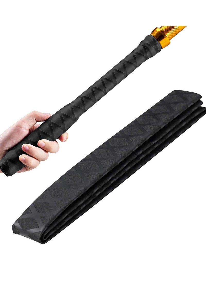 Y&D Heat Shrink Sleeve Wrap Tube for Fishing Rod Handle Cork, Grip Cover Industrial Tubing Fly Accessories, Non-Slip Waterproof and Insulated, 40" Long, 1.2" Diameter  - Image 1